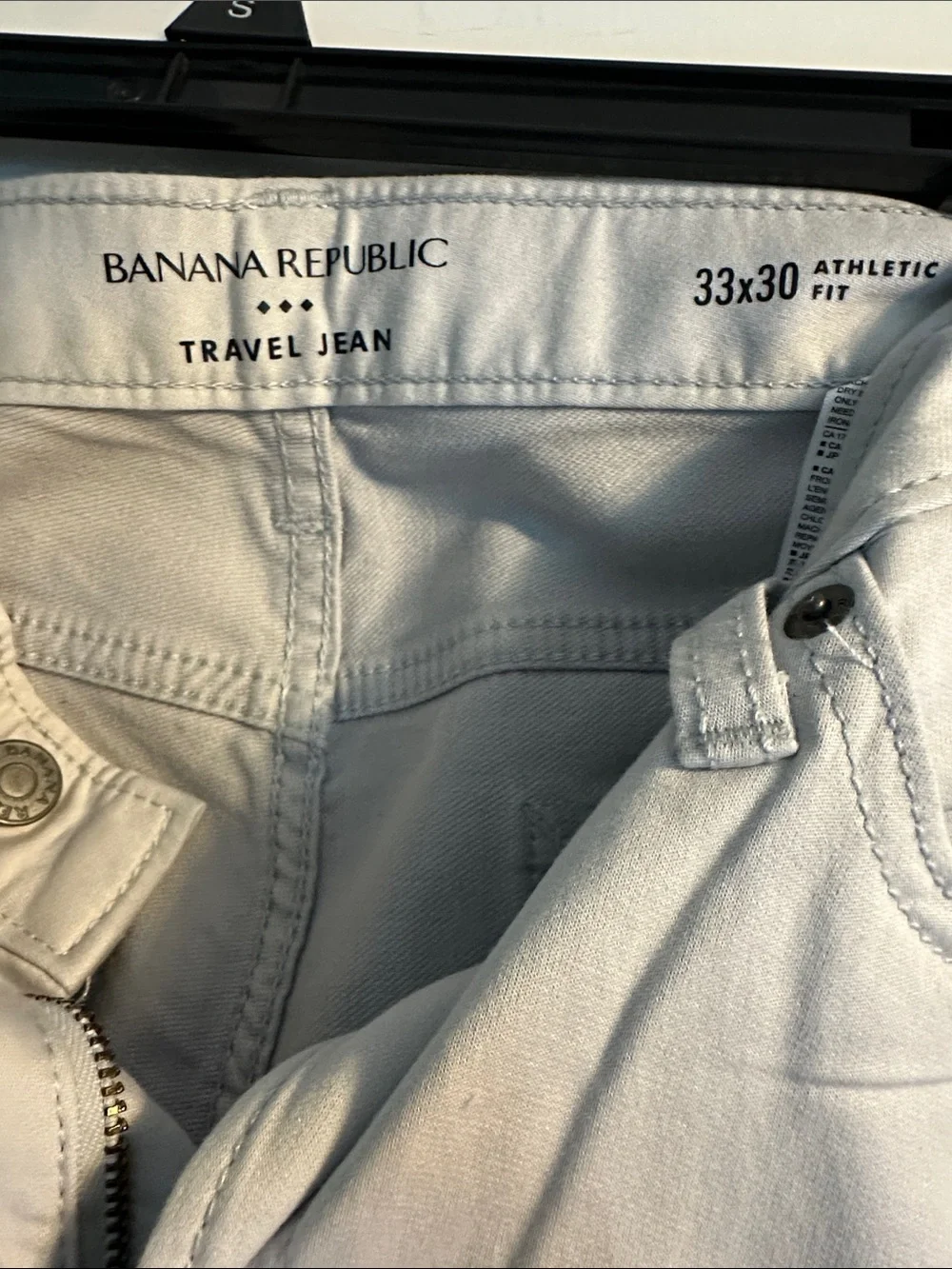 Banana Republic Travel Jeans in Light Gray